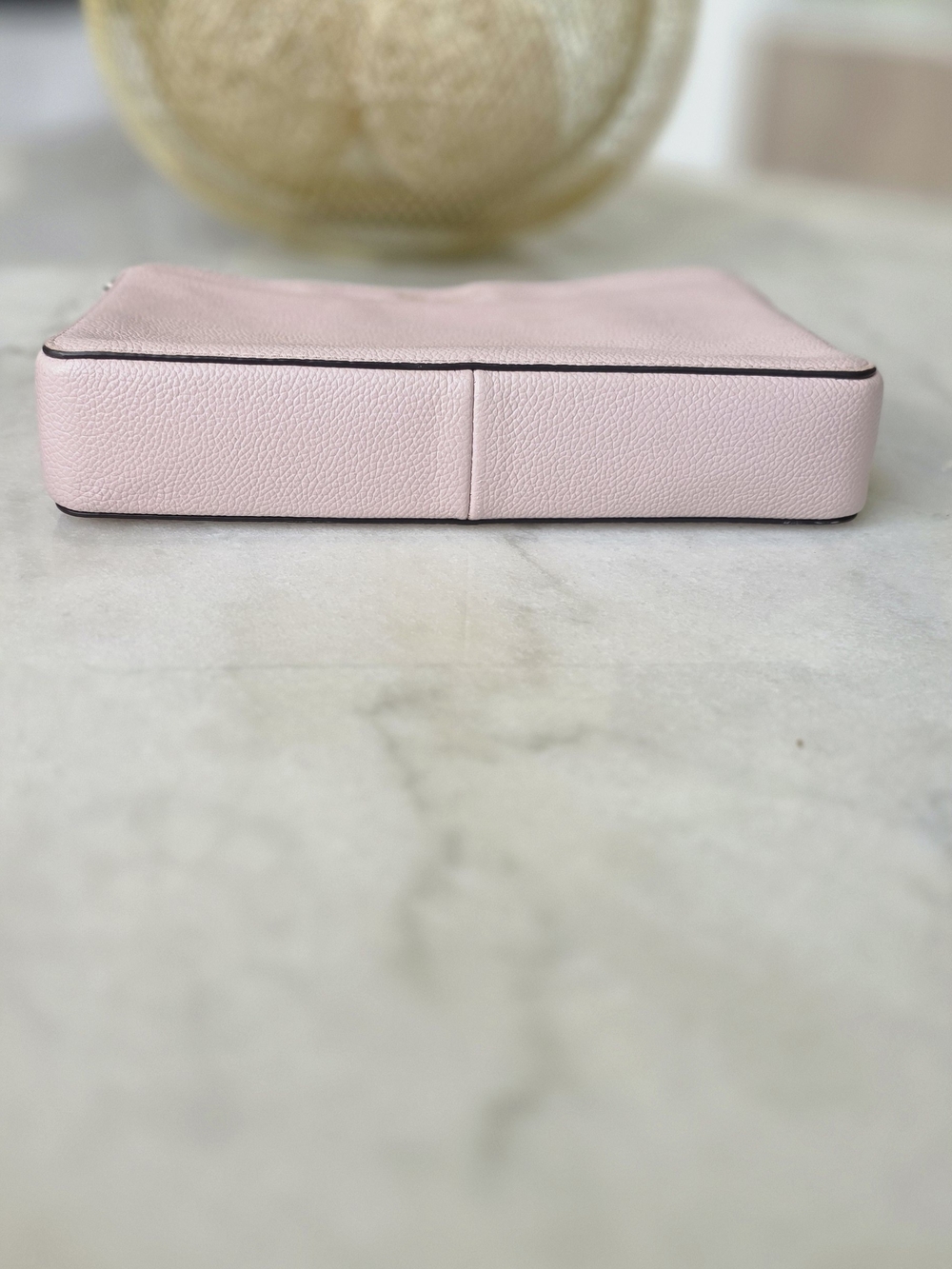 Kate Spade New York Pebbled Leather Crossbody Bag Blush Pink Silver Hardware - Picture 6 of 8